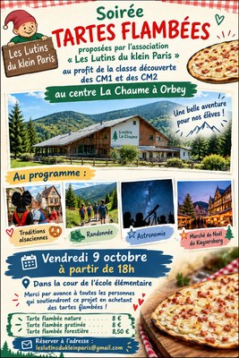 🍕 Soirée tartes flambées
