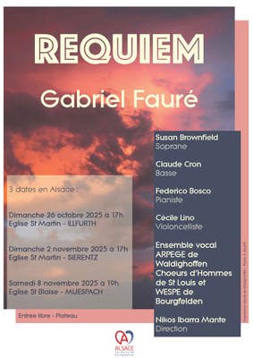 Affiche 3 concerts Arpège 2025