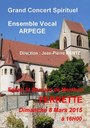 Affiche concert Arpège 8 mars 2015 Ferrette