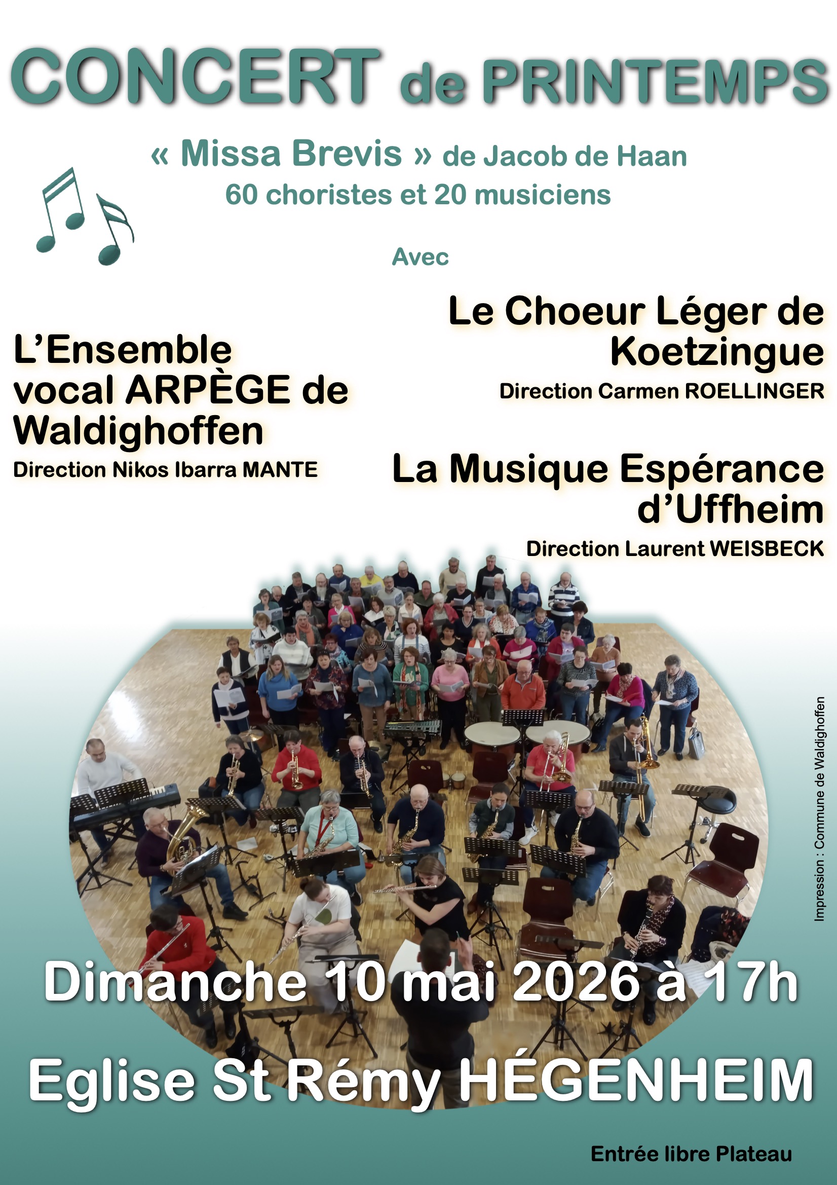 Affiche concert de printemps dimanche 10 mai 2026