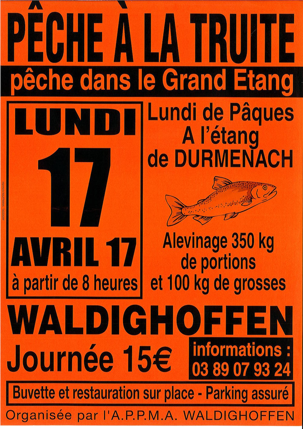 Affiche pêche à la truite 17 avril 2017