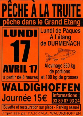 Affiche pêche à la truite 17 avril 2017