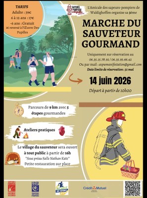 Affiche marche du Sauveteur Gourmand 2026