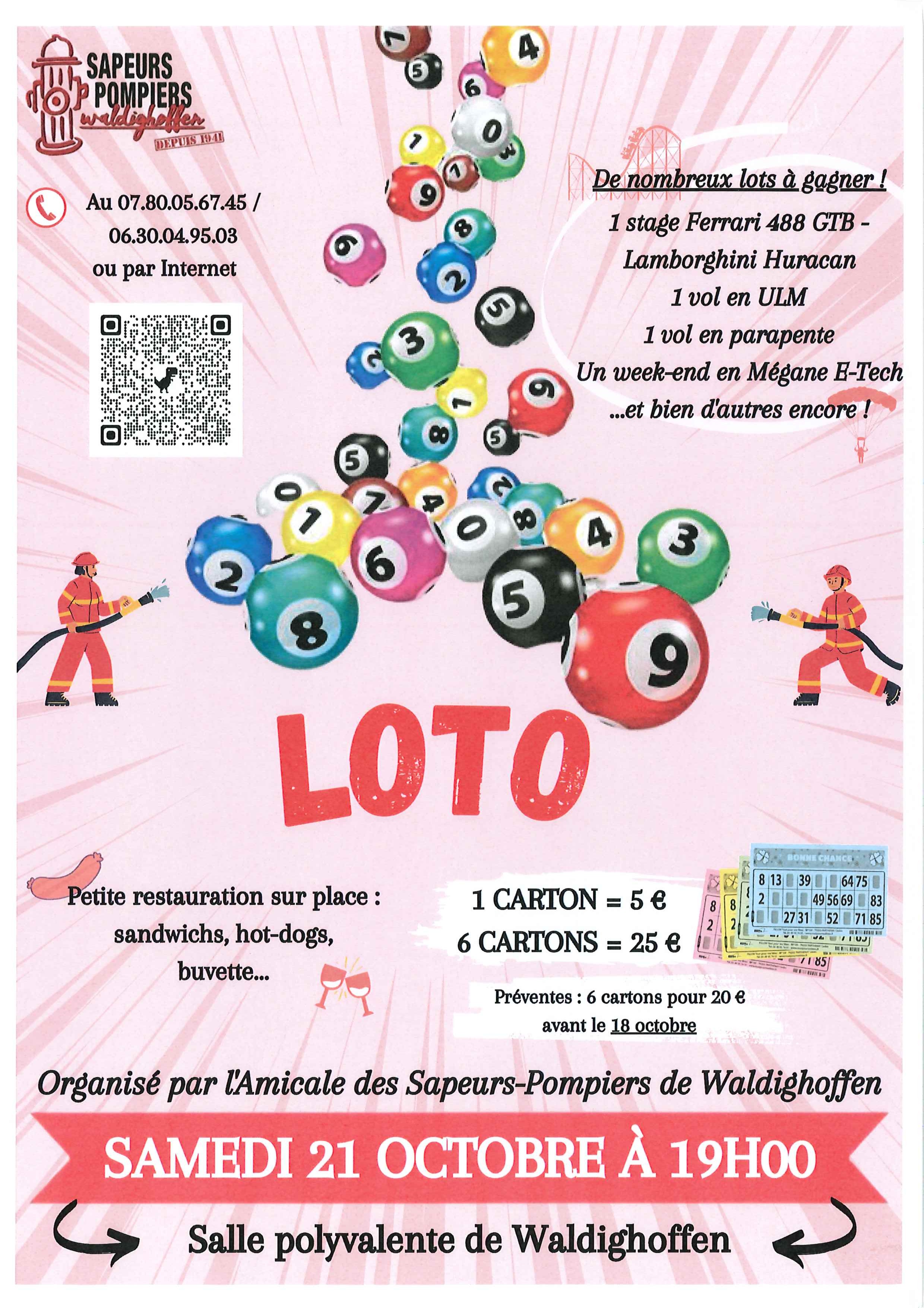 Loto de l'Amicale des Sapeurs-Pompiers de Waldighoffen