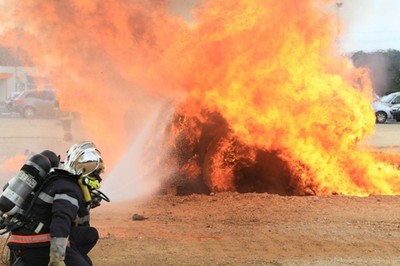 Exercice extinction feu