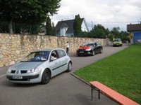 Caravane du sang arrivée voitures