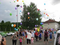 Caravane du sang lâcher de ballons