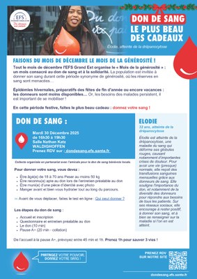 Affiche collecte décembre 2025