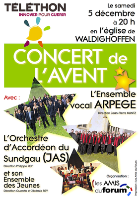 Affiche Concert Téléthon 5 déc 2015