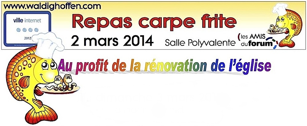 Carpe frite bandeau rénovation 2014