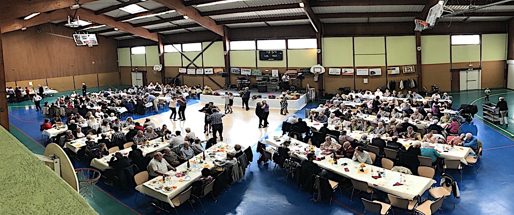 La salle vue d'en-haut