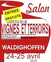 Affiche pour le Salon Vignes et Terroirs 2010 à Waldighoffen.