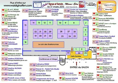 Plan du Salon VTME 2013 à Waldighoffen