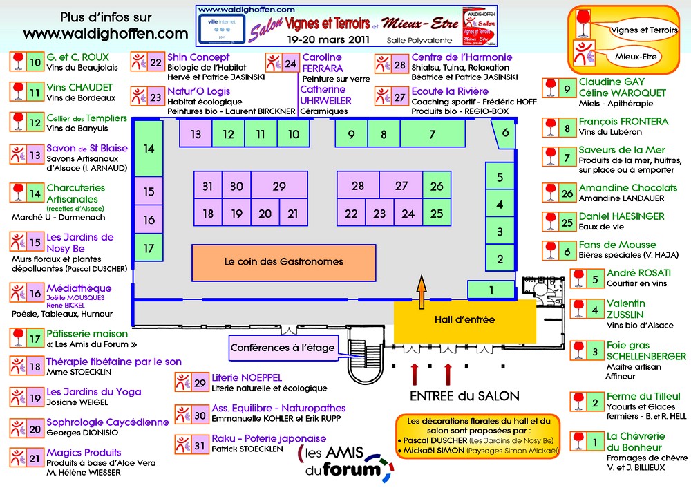 Plan du Salon VTME 2011 à Waldighoffen