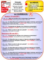 Conférences organisées au Salon VTME de Waldighoffen les 19 et 20 mars 2011 (page 4 du flyer)