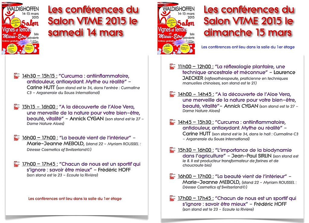 Conférences 2015