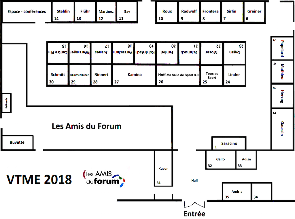 Plan du Salon VTME 2018