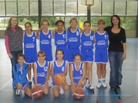 L'équipe des benjamines 2 du Basket-club CSSPP Waldighoffen