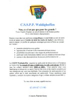 affiche de la circulaire du basket-club CSSPP Waldighoffen concernant la journée de découverte du basket le samedi 29 mai.