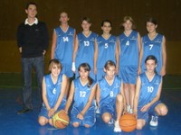 L'équipe des minimes filles du basket-Club CSSPP Waldighoffen