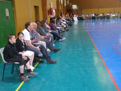 Finales départementales de basket à Waldighoffen le 15 mai. 1