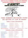 Affiche des rencontres de basket à Waldighoffen le samedi 12 mars 2011 à 20h45