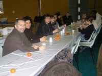 Le goûter de Noël des basketteurs de Waldighoffen.