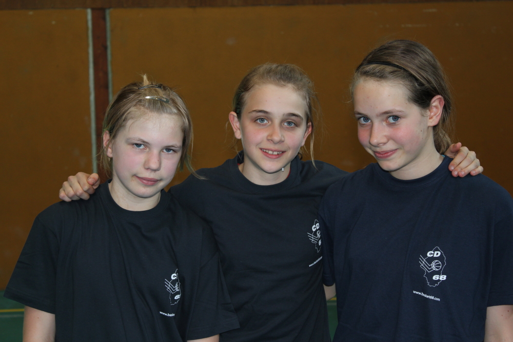 3 benjamines du basket-club CSSPP Waldighoffen pré-sélectionnées en équipe du Haut-Rhin.