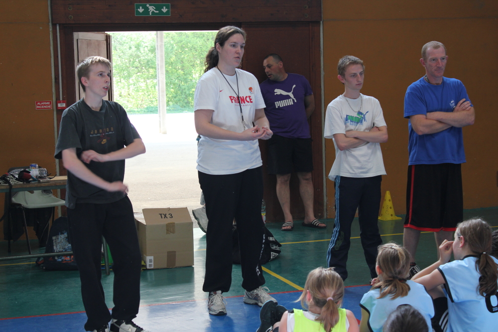 Camp de basket benjamins à Waldighoffen.