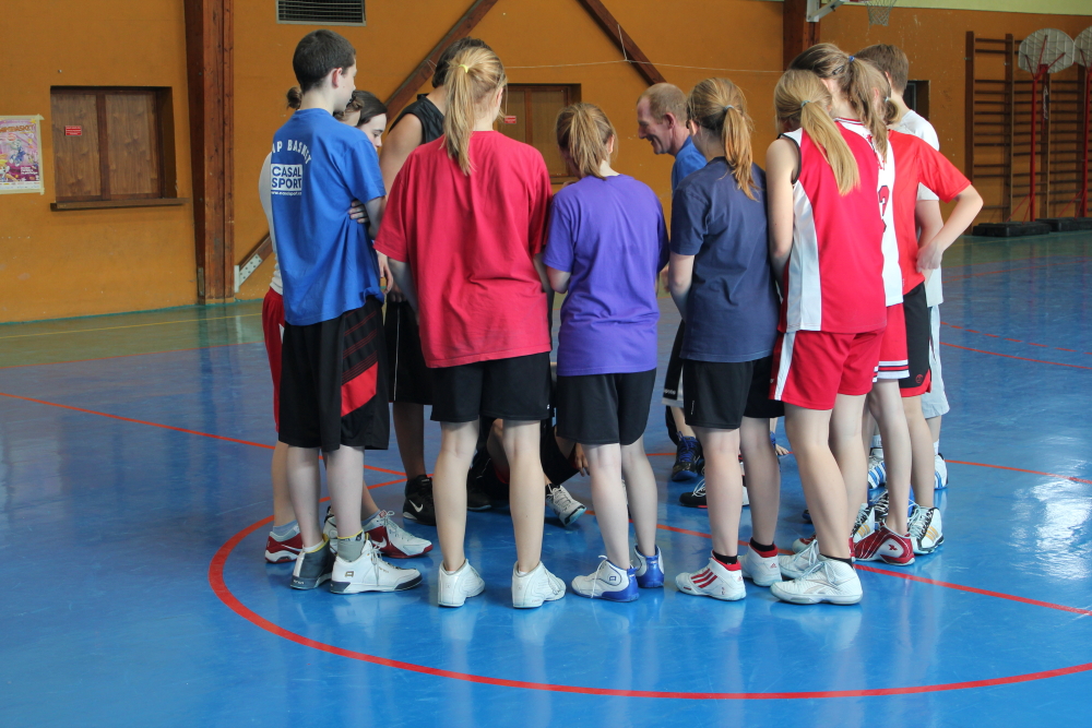 Camp de basket minimes à Waldighoffen le 21 avril.