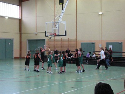 Phase du match des poussines 1 à Illfurth.