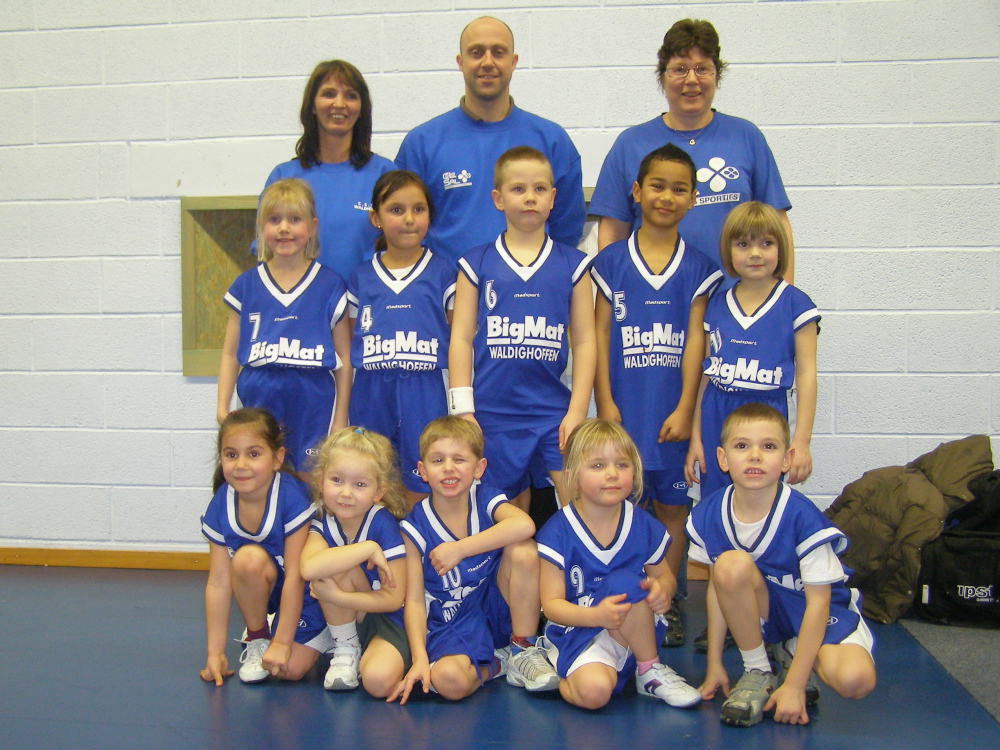 Le groupe des baby-basketteurs du basket-club CSSPP Waldighoffen.