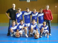 L&rsquo;équipe des benjamins 1 du basket-club CSSPP Waldighoffen.