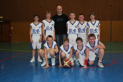 Les benjamins 2 du basket-club CSSPP Waldighoffen.