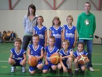 L'équipe des mini-poussins du basket-club CSSPP Waldighoffen lors de son premier match officiel.