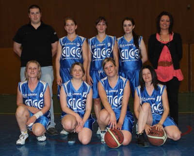 L&rsquo;équipe des seniors filles du basket-club CSSPP Waldighoffen.