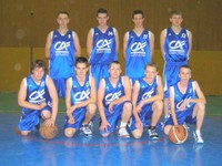 L&rsquo;équipe des seniors garçons 2 du basket-club CSSPP Waldighoffen.