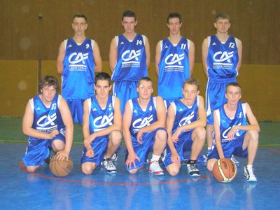 L&rsquo;équipe des seniors garçons 2 du basket-club CSSPP Waldighoffen.