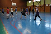 Camp de basket minimes jeu placé