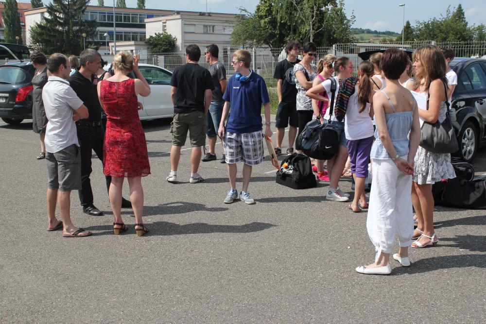 Obernai-Waldighoffen retour devant la salle