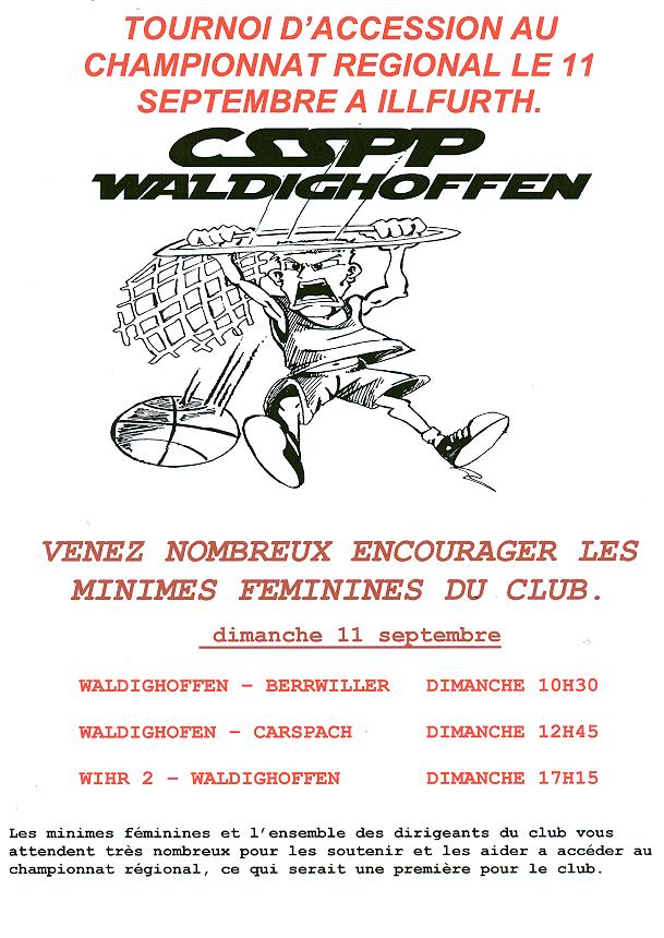 Affiche du plateau de qualification pour la région.