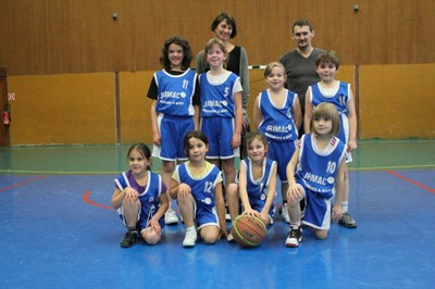 L'équipe des mini-poussins 2 du basket-club CSSPP Waldighoffen