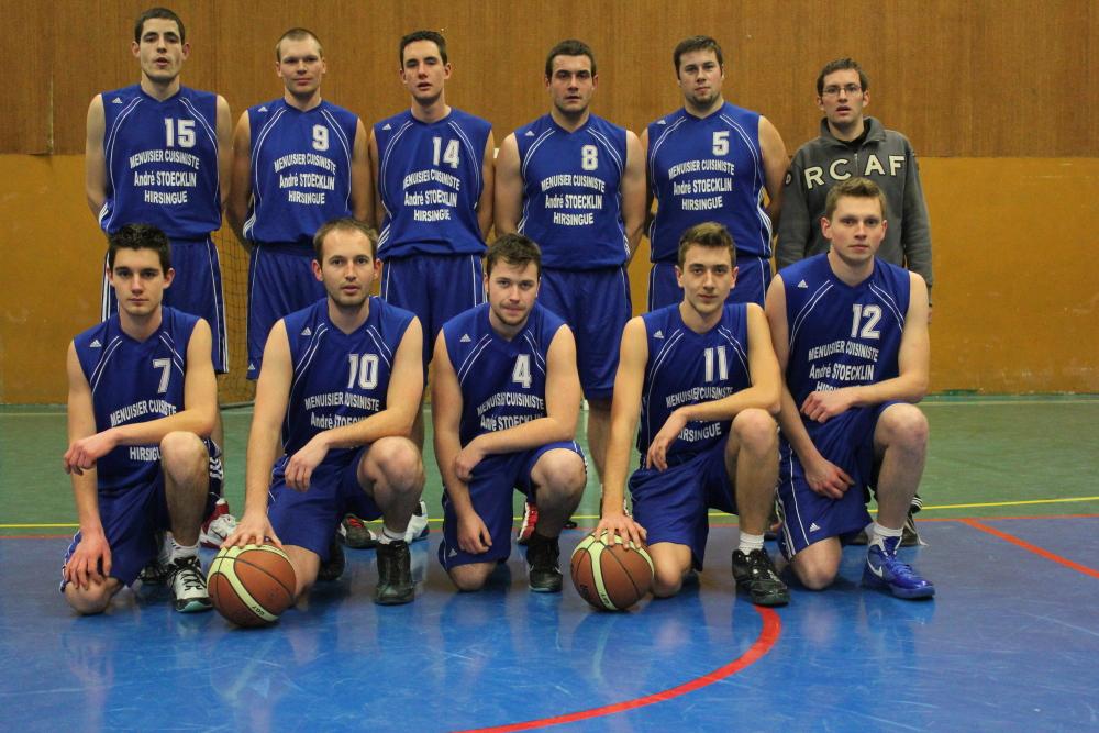 L'équipe des seniors garçons du basket-club CSSPP Waldighoffen