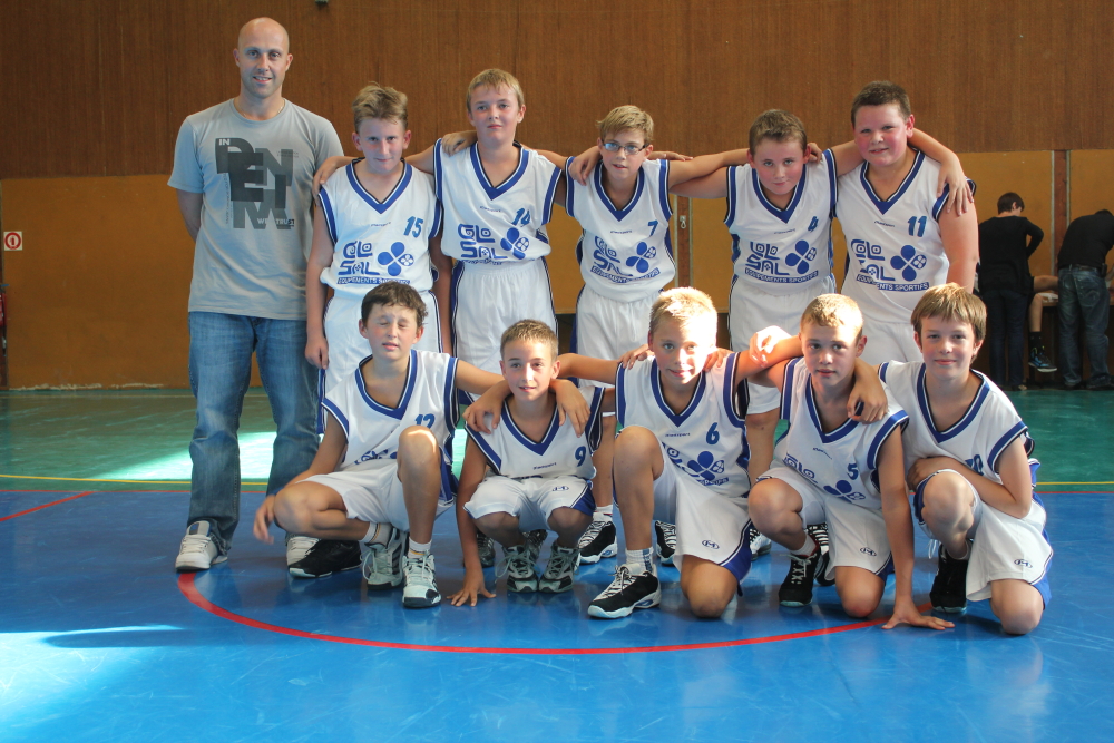 Les benjamins du basket-club CSSPP waldighoffen.