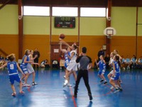 Mise en jeu du match minimes région - sélection benjamines du Haut-Rhin du 18 janvier 2012.