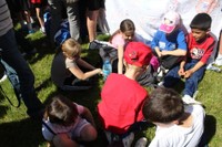 Fête du mini-basket fatigués les enfants