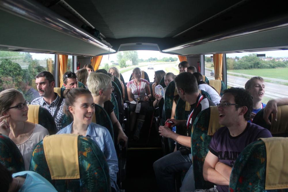 Finale régionale benjamines dans le bus du retour