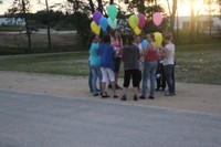 Finale régionale benjamines lâcher de ballons