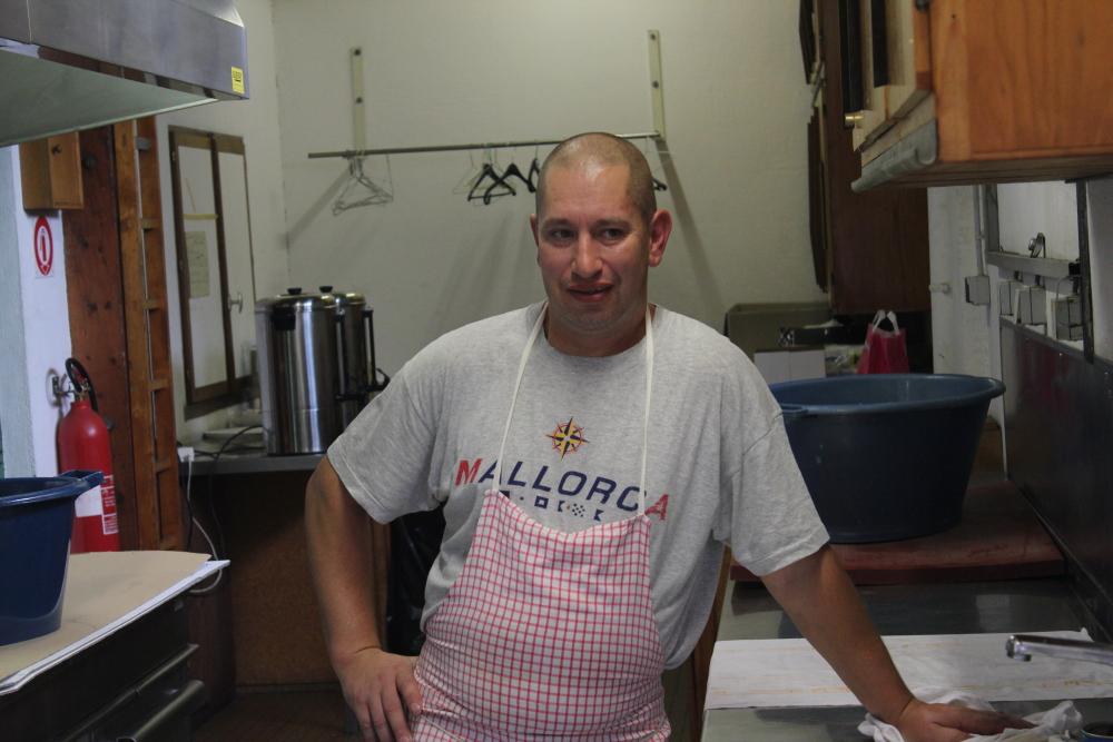 Thierry Litschig au marché aux puces à Waldighoffen