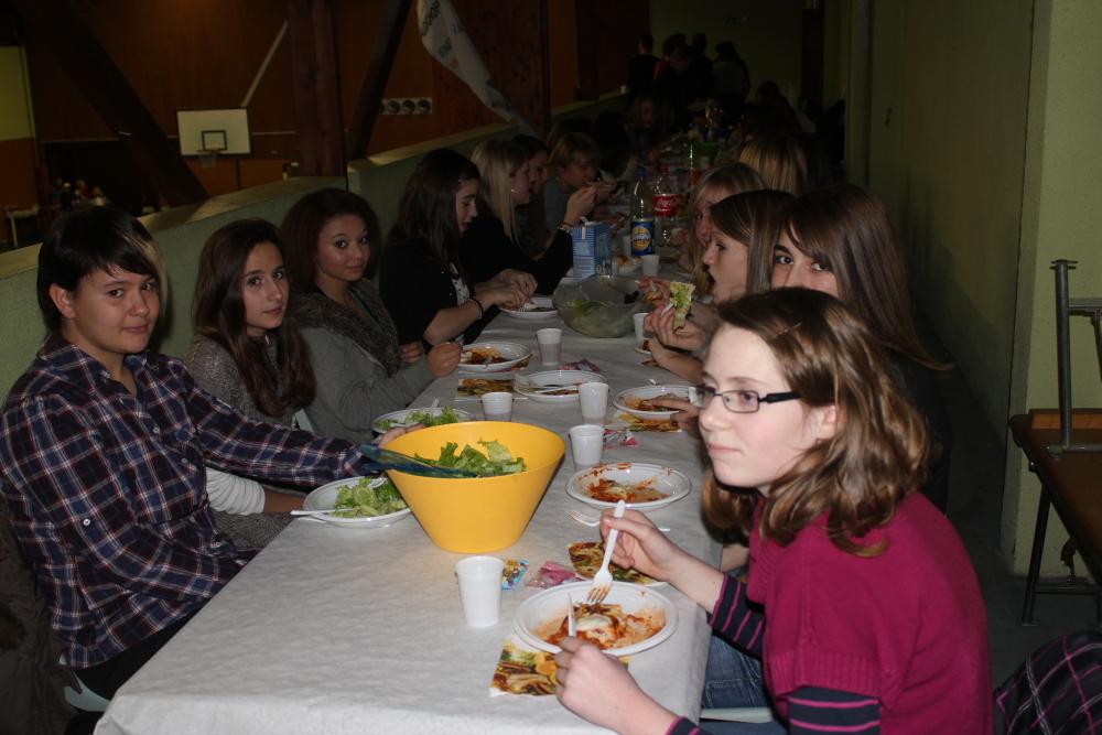 Soirée minimes féminines du basket-club CSSPP Waldighoffen le 17 décembre 2011.